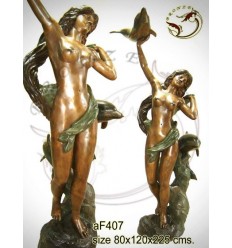 Fontaine bassin bronze af407-100