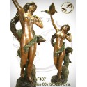 Fontaine bassin bronze af407-100