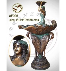 Fontaine vasque en bronze af026-100