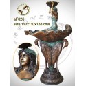 Fontaine vasque en bronze af026-100
