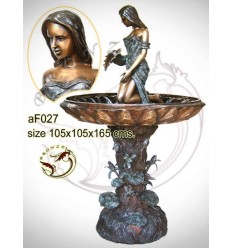 Fontaine vasque en bronze af027-100