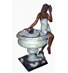 Fontaine vasque en bronze BRZ0001