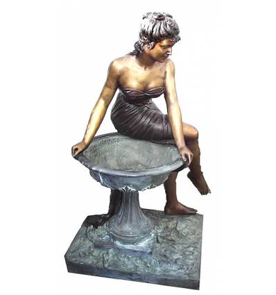 Fontaine vasque en bronze BRZ0891