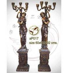Lampadaire de jardin en bronze ap017-100