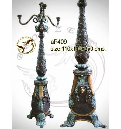 Lampadaire de jardin en bronze ap409-100