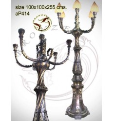 Lampadaire de jardin en bronze ap414-100