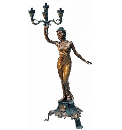 Lampadaire de jardin en bronze BRZ0310