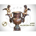 Vasque de jardin en bronze au002-100