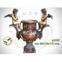 Vasque de jardin en bronze au002-100