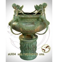 Vasque de jardin en bronze au004-100