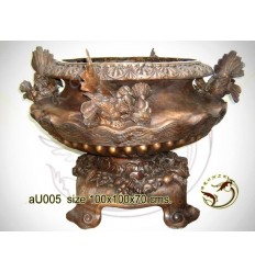 Vasque de jardin en bronze au005-100