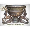 Vasque de jardin en bronze au006-100