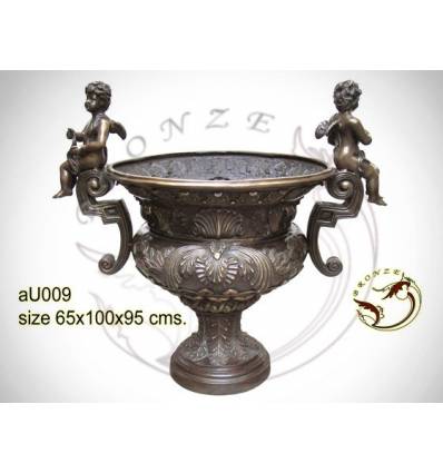 Vasque de jardin en bronze au009-100