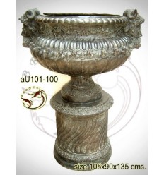 Vasque de jardin en bronze au101-100