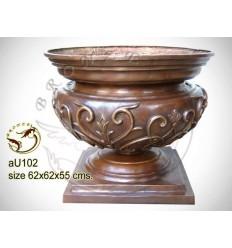 Vasque de jardin en bronze au102-100