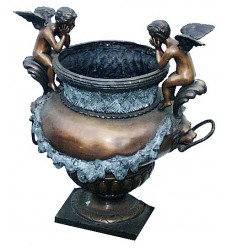 Vasque de jardin en bronze BRZ0135-S