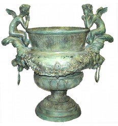 Vasque de jardin en bronze BRZ0135v