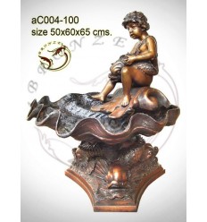 Sculpture bronze enfant ac004-100