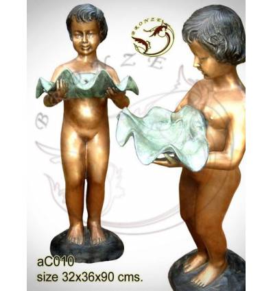 Sculpture bronze enfant ac010-100