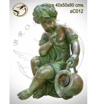 Sculpture bronze enfant ac012-100