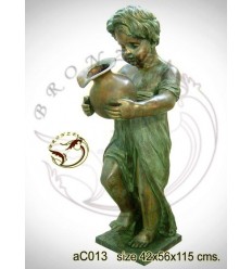 Sculpture bronze enfant ac013-100