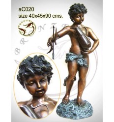 Sculpture bronze enfant ac020-100