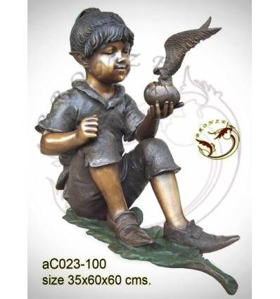 Sculpture bronze enfant ac023-100