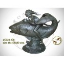 Sculpture bronze enfant ac024-100