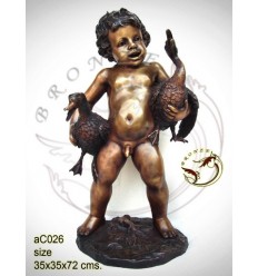 Sculpture bronze enfant ac026-100