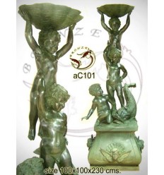 Sculpture bronze enfant ac101-100