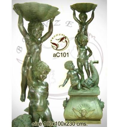 Sculpture bronze enfant ac101-100