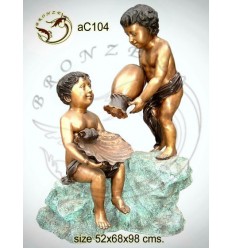 Sculpture bronze enfant ac104-100