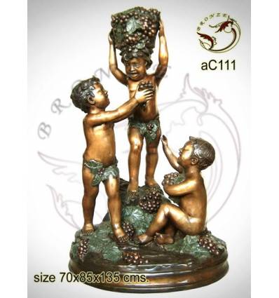 Sculpture bronze enfant ac111-100