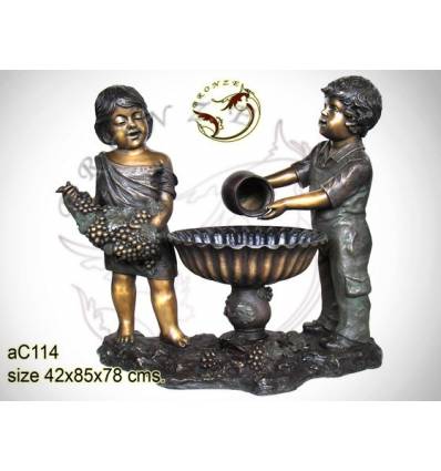 Sculpture bronze enfant ac114-100