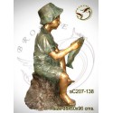 Sculpture bronze enfant ac207-138