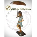 Sculpture bronze enfant ac208-100