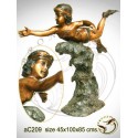 Sculpture bronze enfant ac209-100