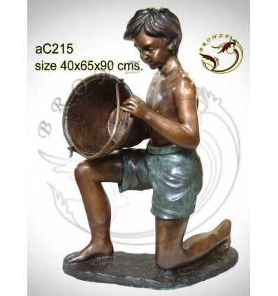 Sculpture bronze enfant ac215-100