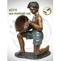 Sculpture bronze enfant ac215-100