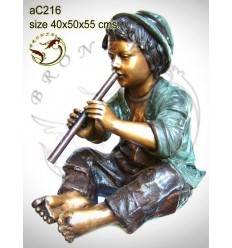 Sculpture bronze enfant ac216-100