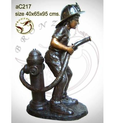 Sculpture bronze enfant ac217-100