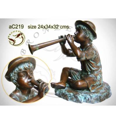 Sculpture bronze enfant ac219-100