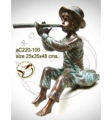 Sculpture bronze enfant ac220-100