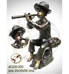 Sculpture bronze enfant ac220-200