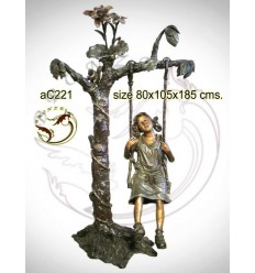 Sculpture bronze enfant ac221-100