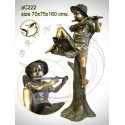 Sculpture bronze enfant ac222-100