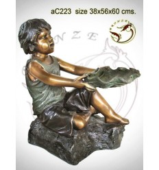 Sculpture bronze enfant ac223-100