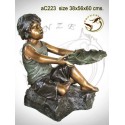 Sculpture bronze enfant ac223-100