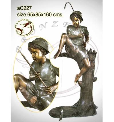 Sculpture bronze enfant ac227-100