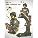 Sculpture bronze enfant ac227-100